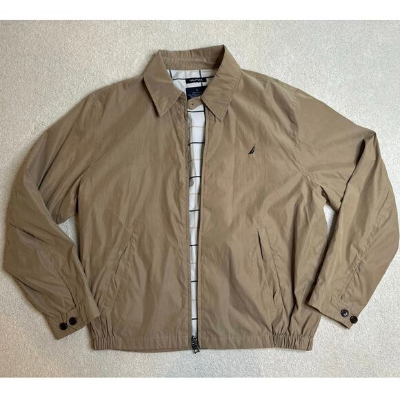 Nautica: Tan Windbreaker Jacket - Picture 1 of 7
